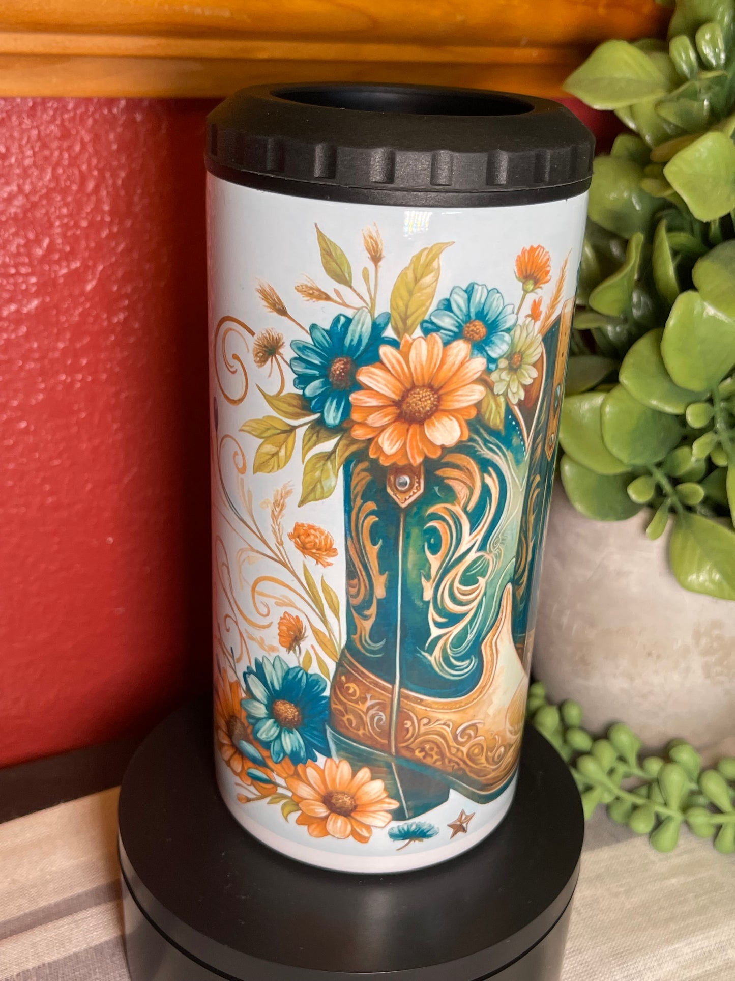 Boots and Flowers Cooler