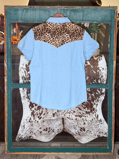Wild Side Pearl Snap Top