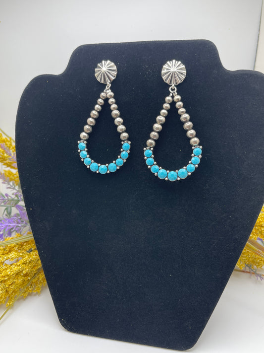 Navajo Turquoise Teardrop