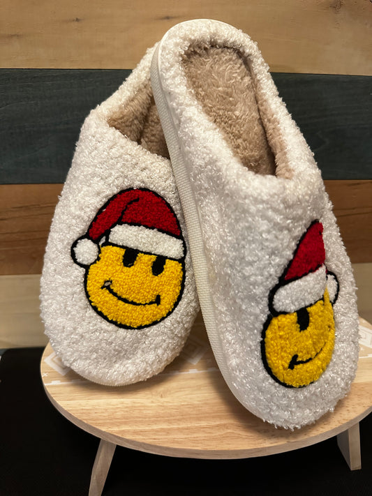 Santa Smiley Slippers