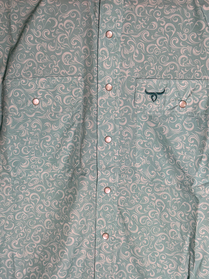 Sage Scroll Drover Short Sleeve Shirt