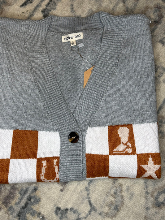 Western Checkered Sweater Vest