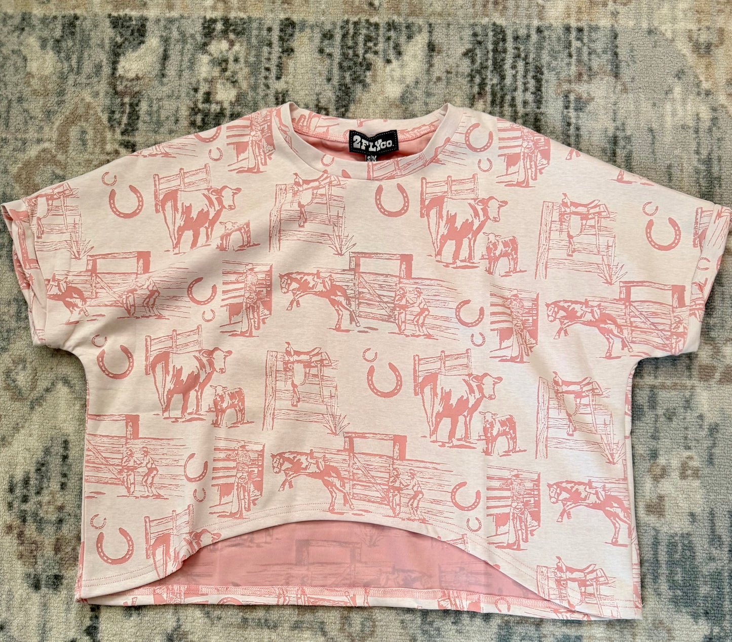 Pink Prairie Boxy Tee