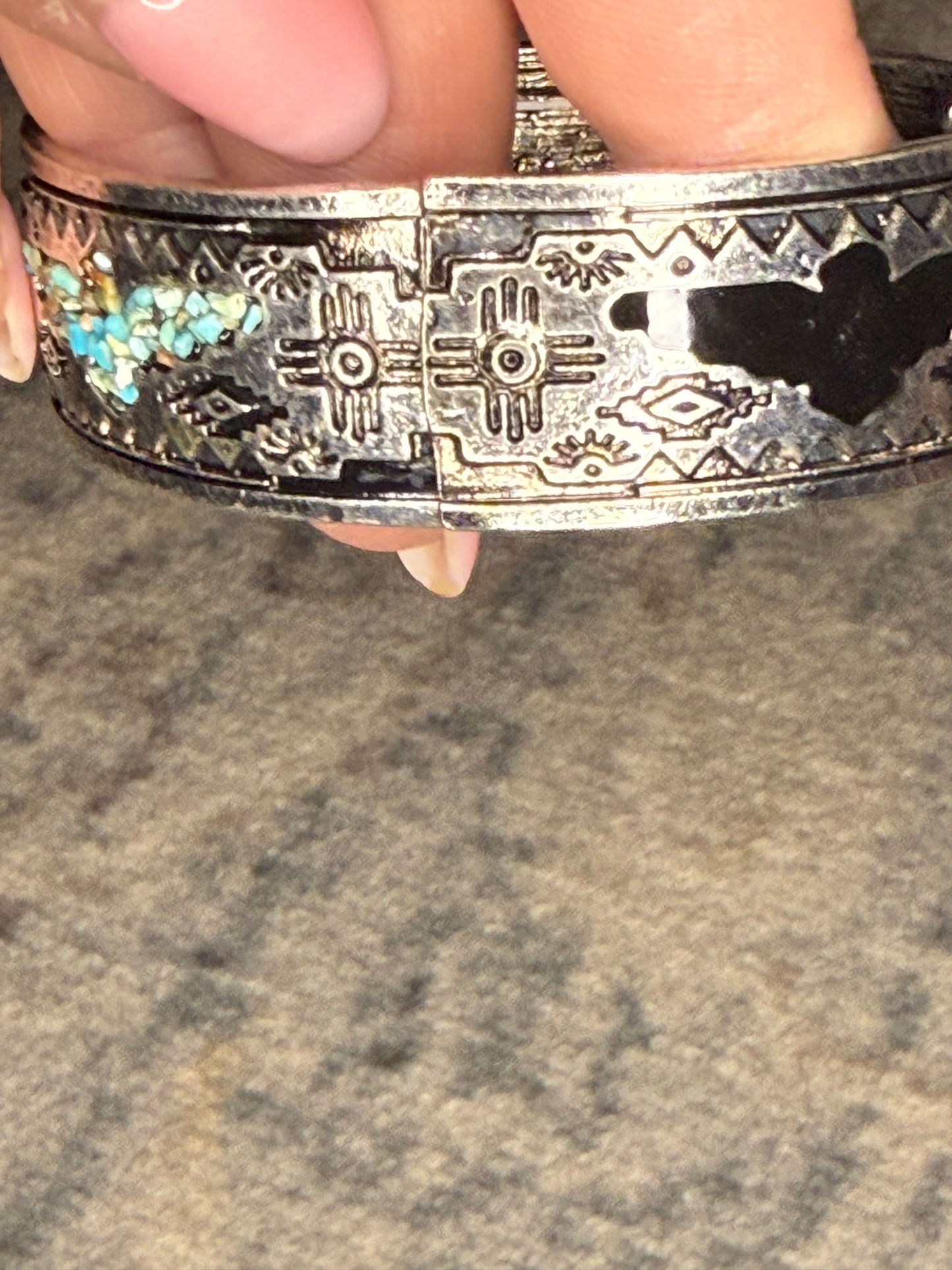 Desert Sky Turquoise Stretch Cuff Bracelet