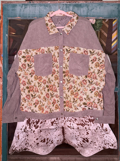 Prairie Rose Corduroy & Tapestry Jacket