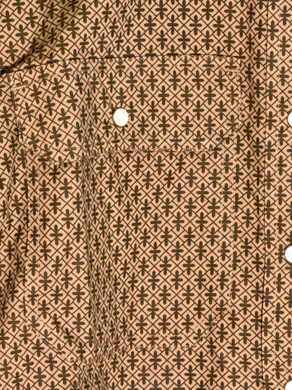 Crossroads Brown Long Sleeve Pearl Snap Shirt