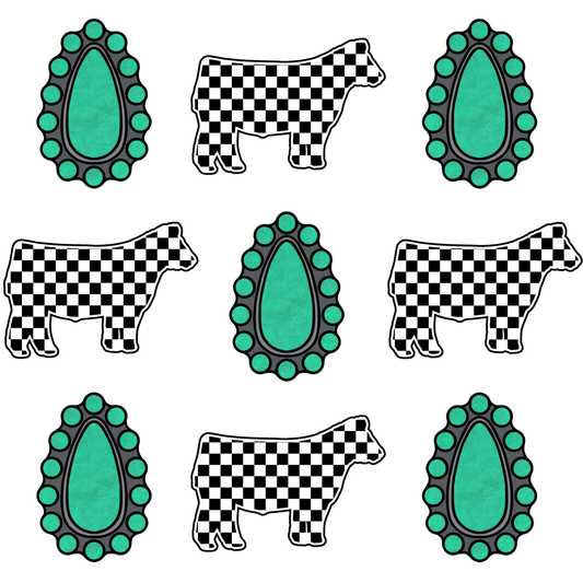 Turquoise and Cattle