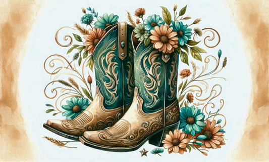 Boots and Flowers Cooler