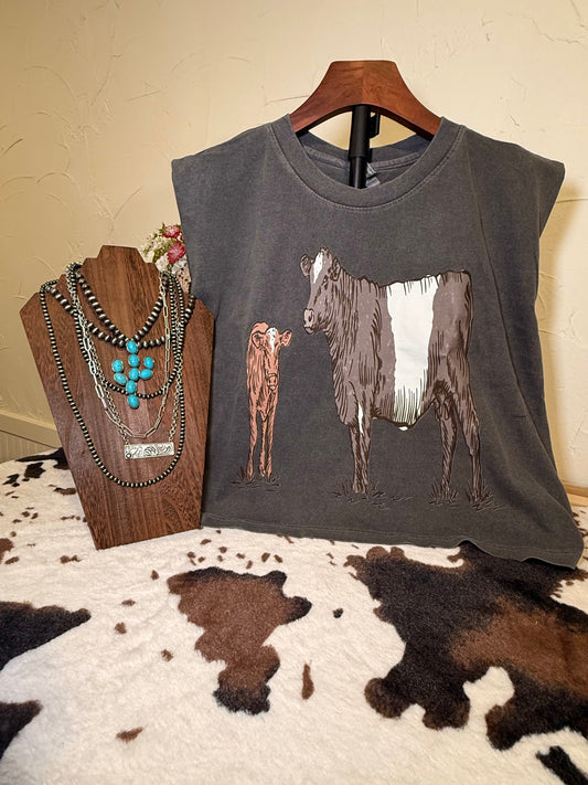 Cow Calf Pair Muscle Tank