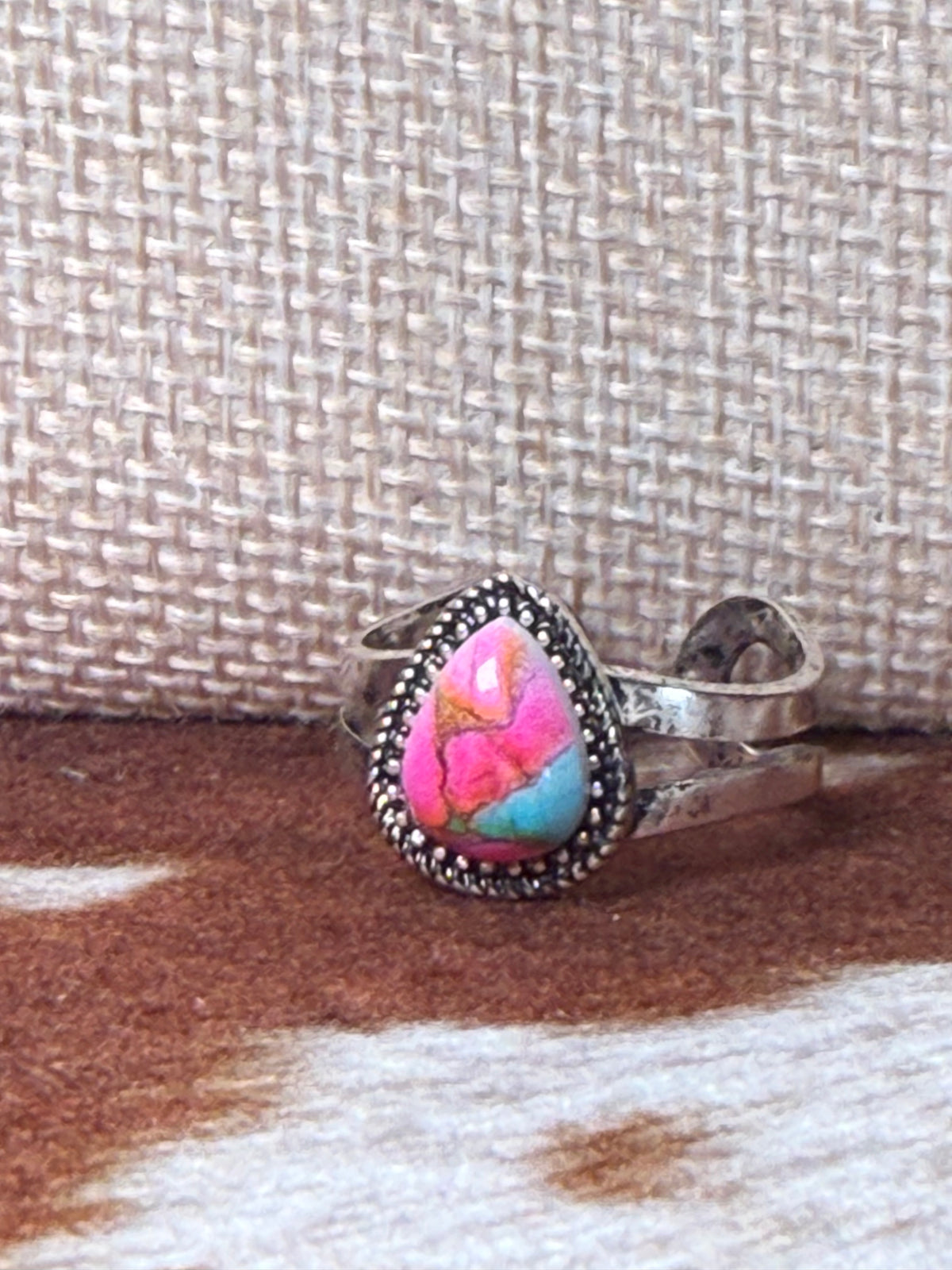 Cotton Candy Cowgirl Pink Stone Wrap