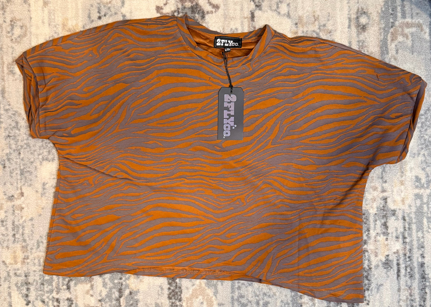 Rust Run Wild Zebra Top