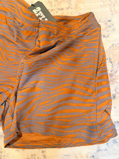 Rust Run Wild Zebra Shorts
