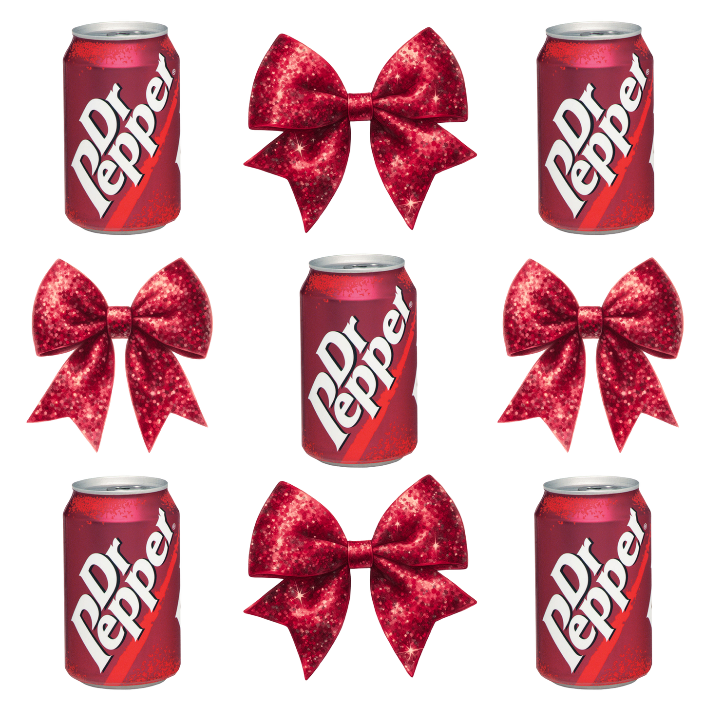 Dr. Pepper Bows