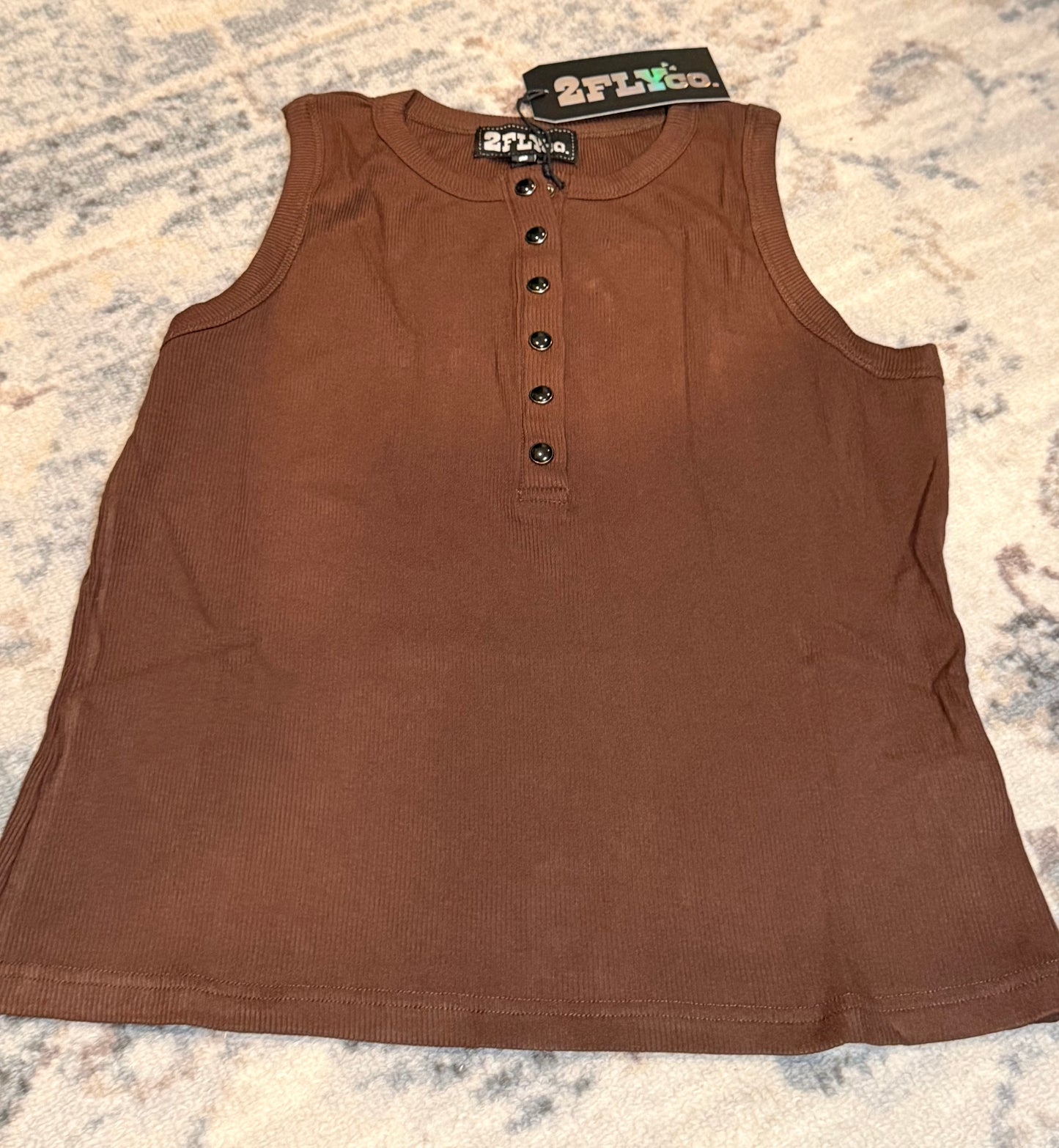Chocolate Trail Henley Tank