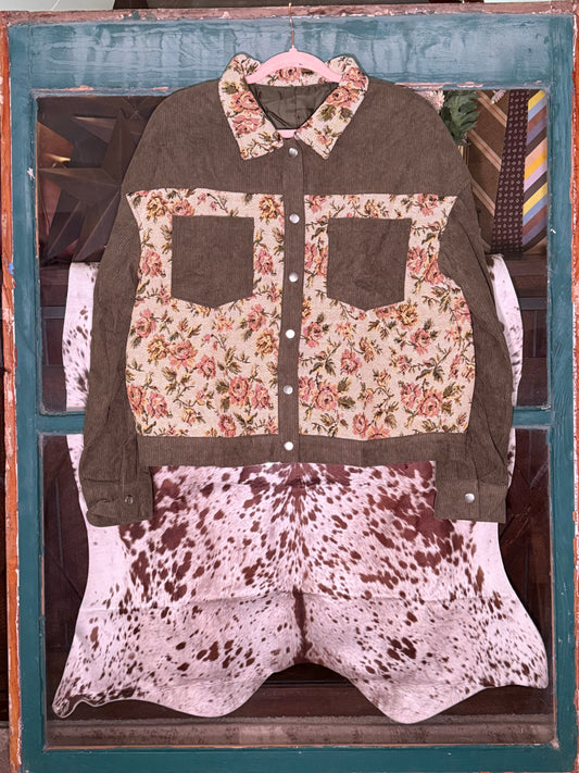 Prairie Rose Corduroy & Tapestry Jacket