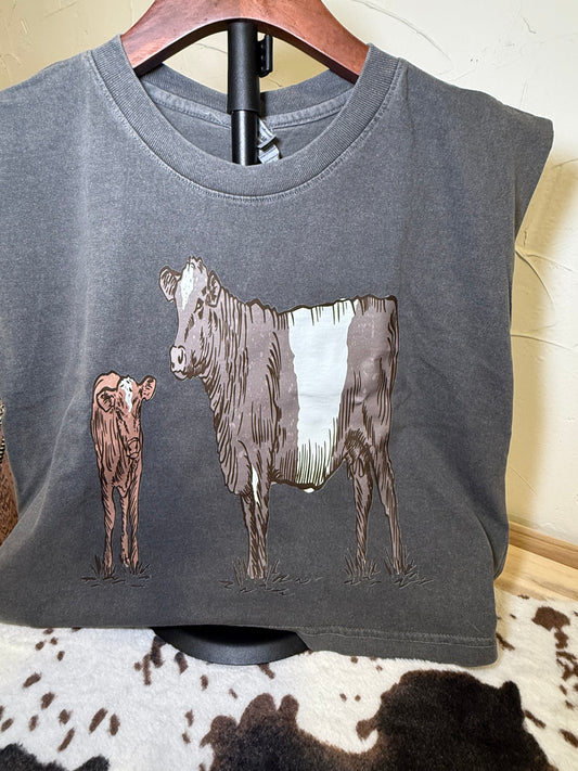 Cow Calf Pair Muscle Tank