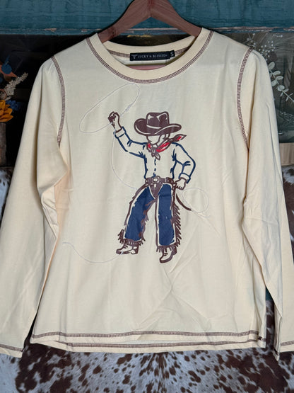 Rope & Ride Cowboy Long Sleeve Top