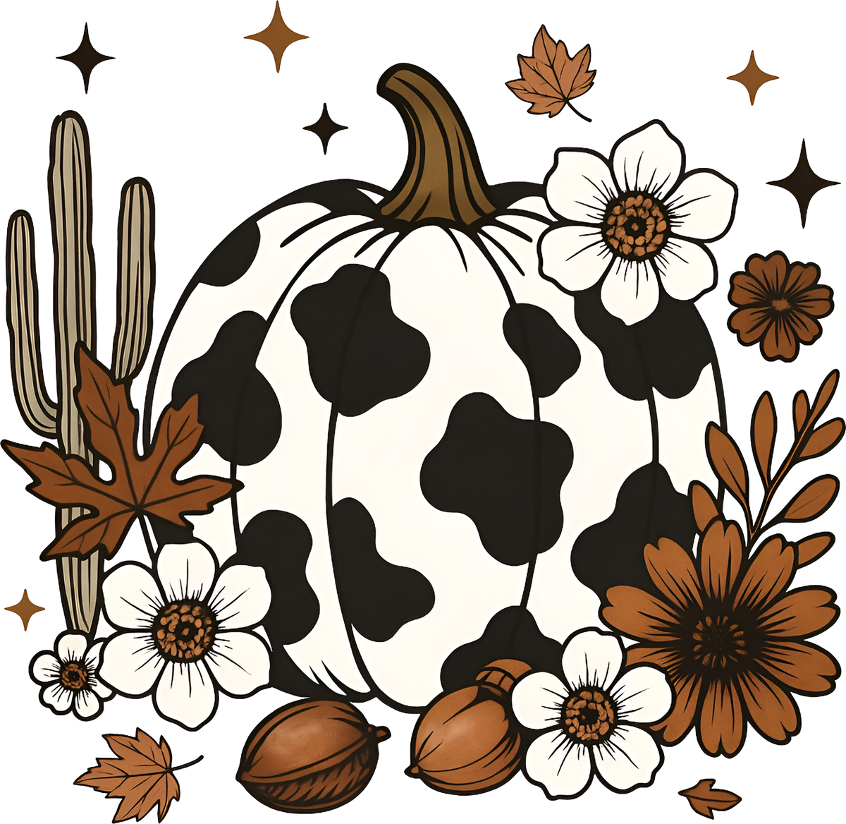 Cowhide & Cactus Fall Graphic Tee