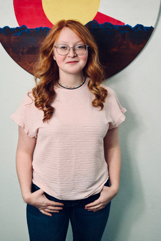 Pink Casual Crew Neck Top