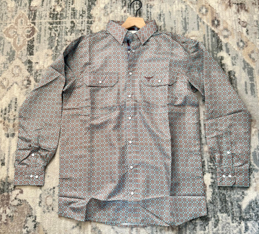 Drover Dusty Trails Snap Western Shirt