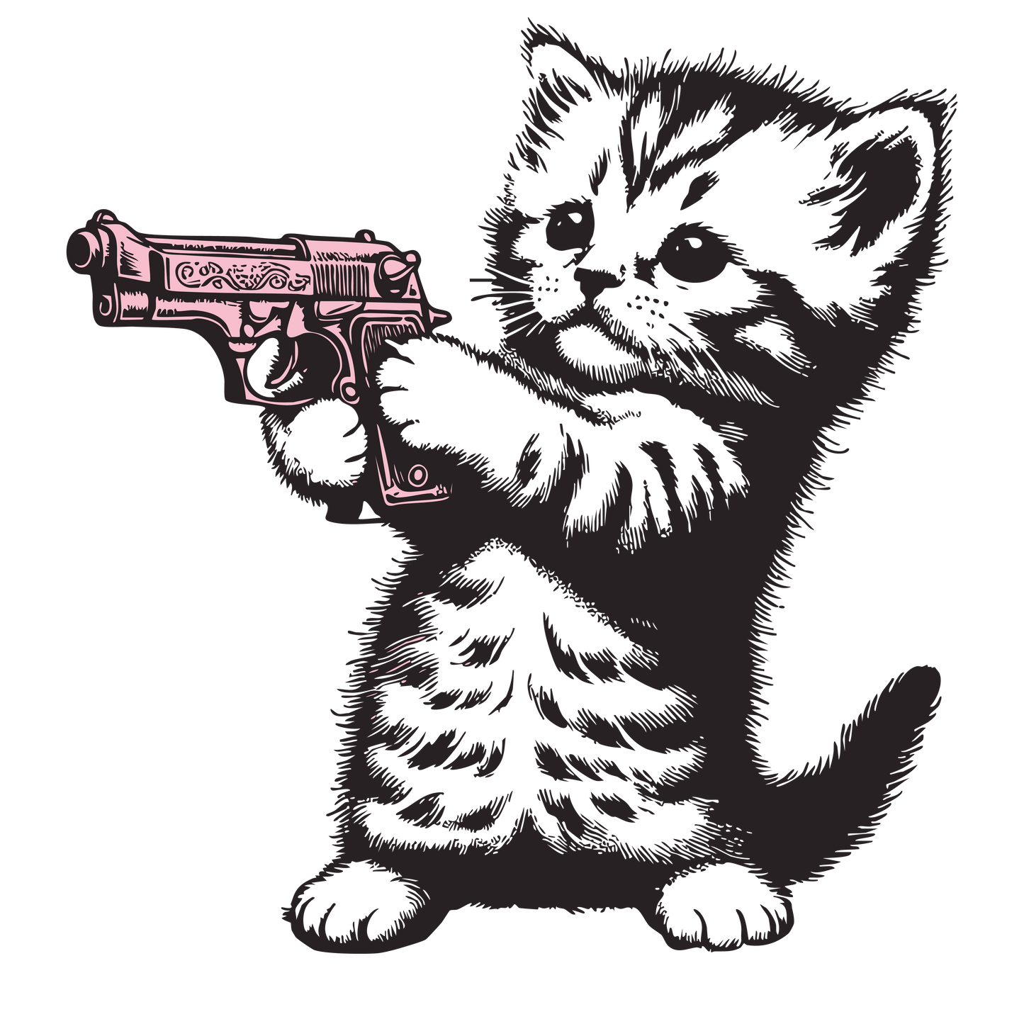 Pistol Packin’ Kitten