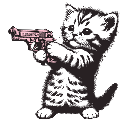 Pistol Packin’ Kitten