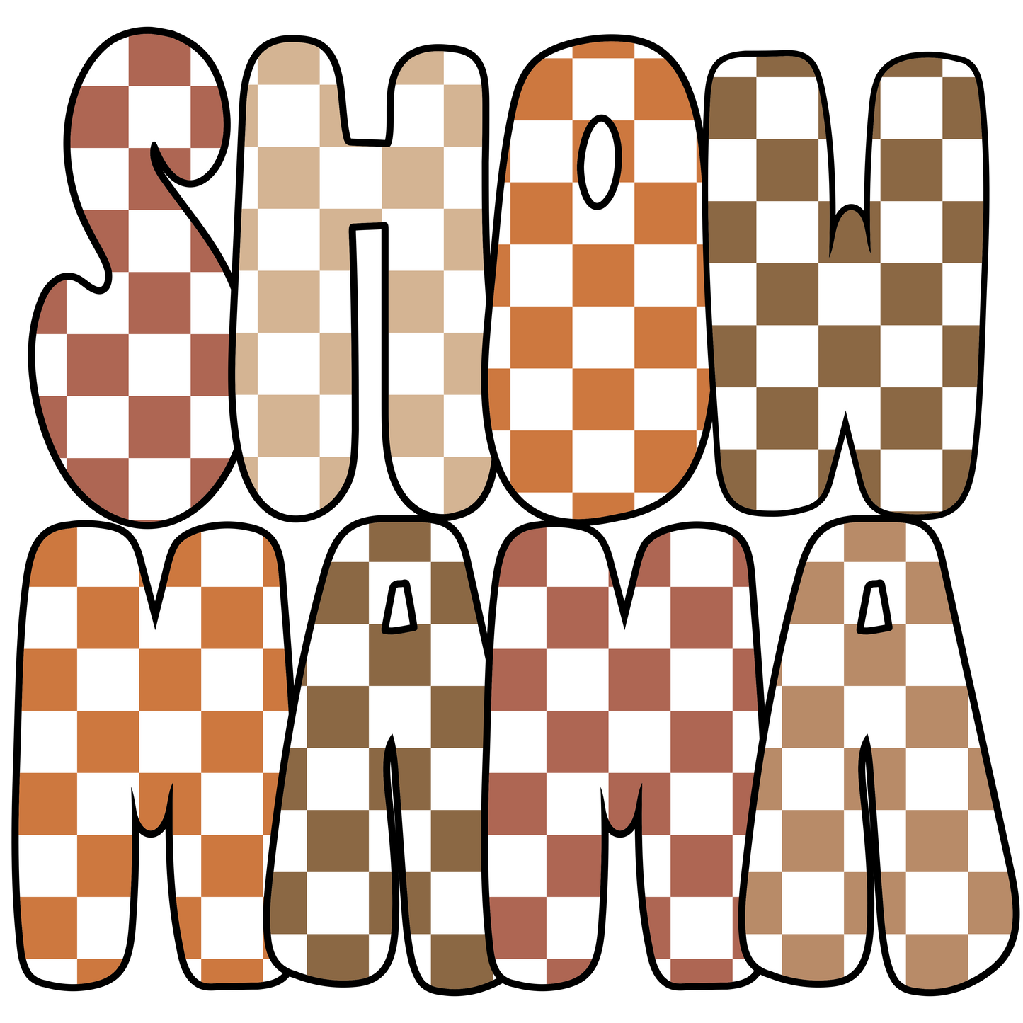 Checker Bubble Show Mama