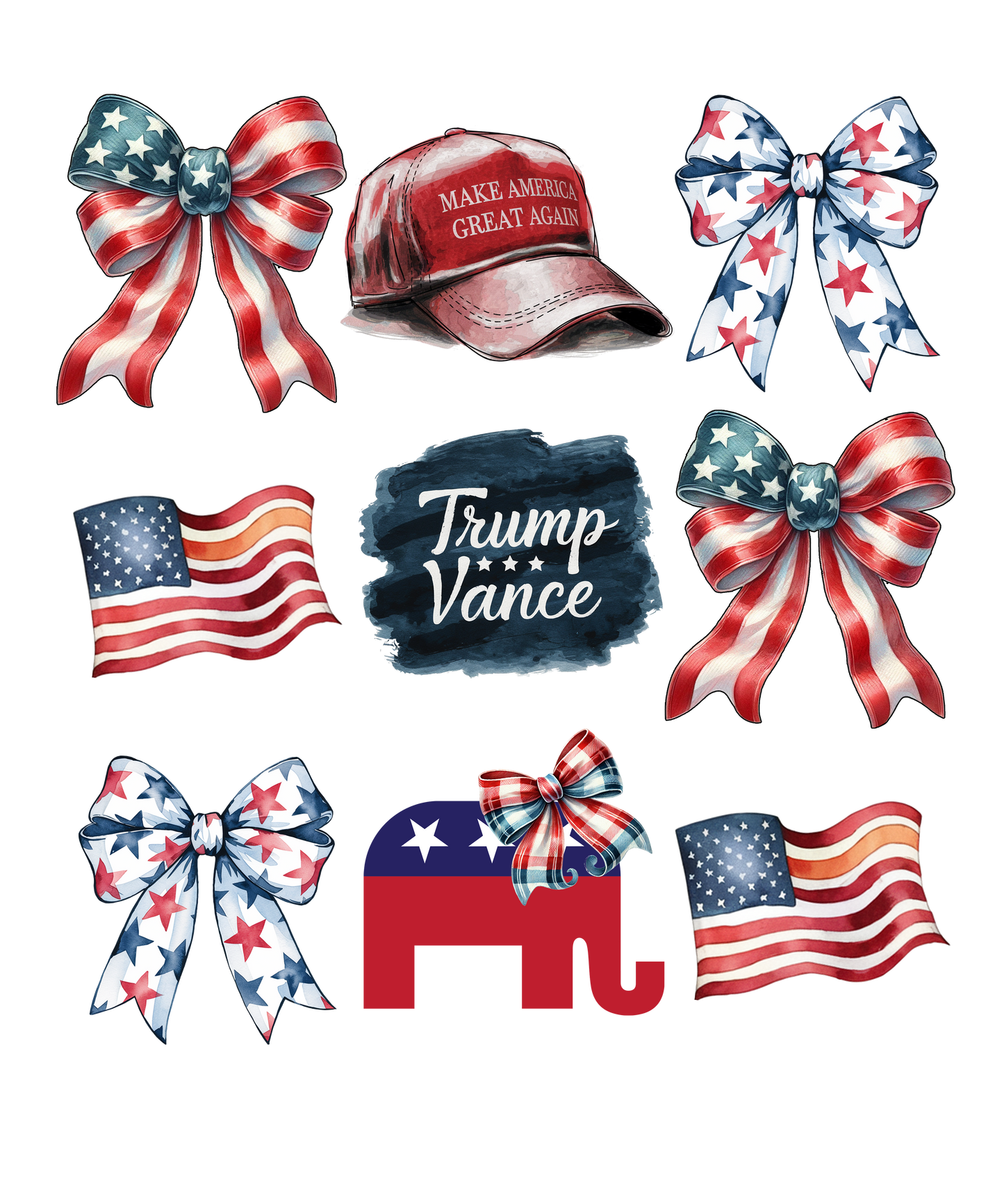 Republican's, Bows, and Make America Great Again Tee