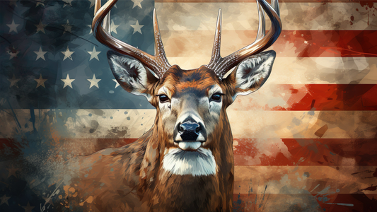 Buck and American Flag Cooler