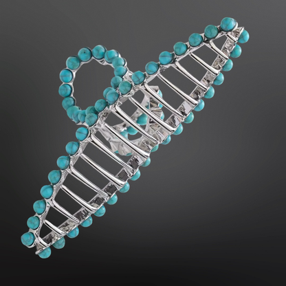 Small Turquoise Hair Clip