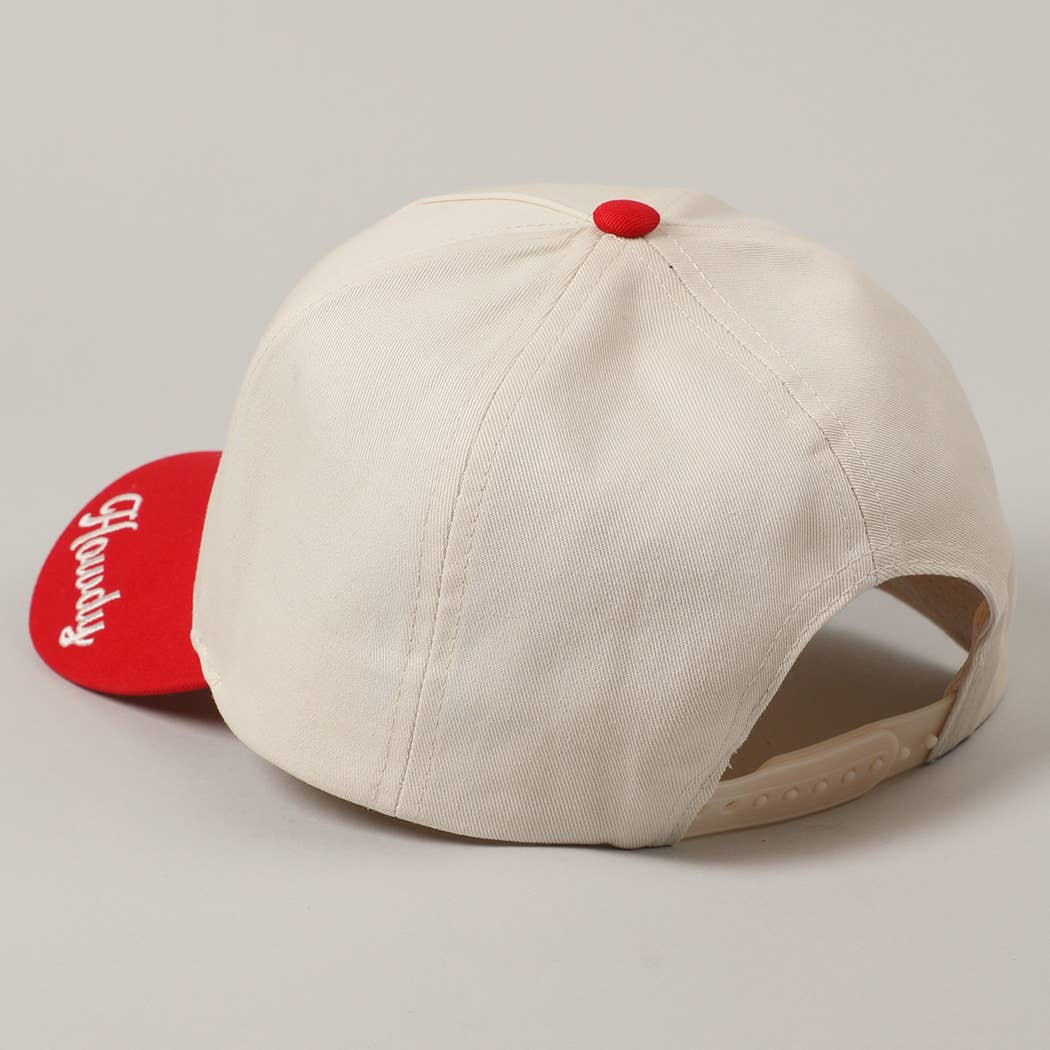 Detailed Cowboy Horse Embroidery Two-Tone Cap