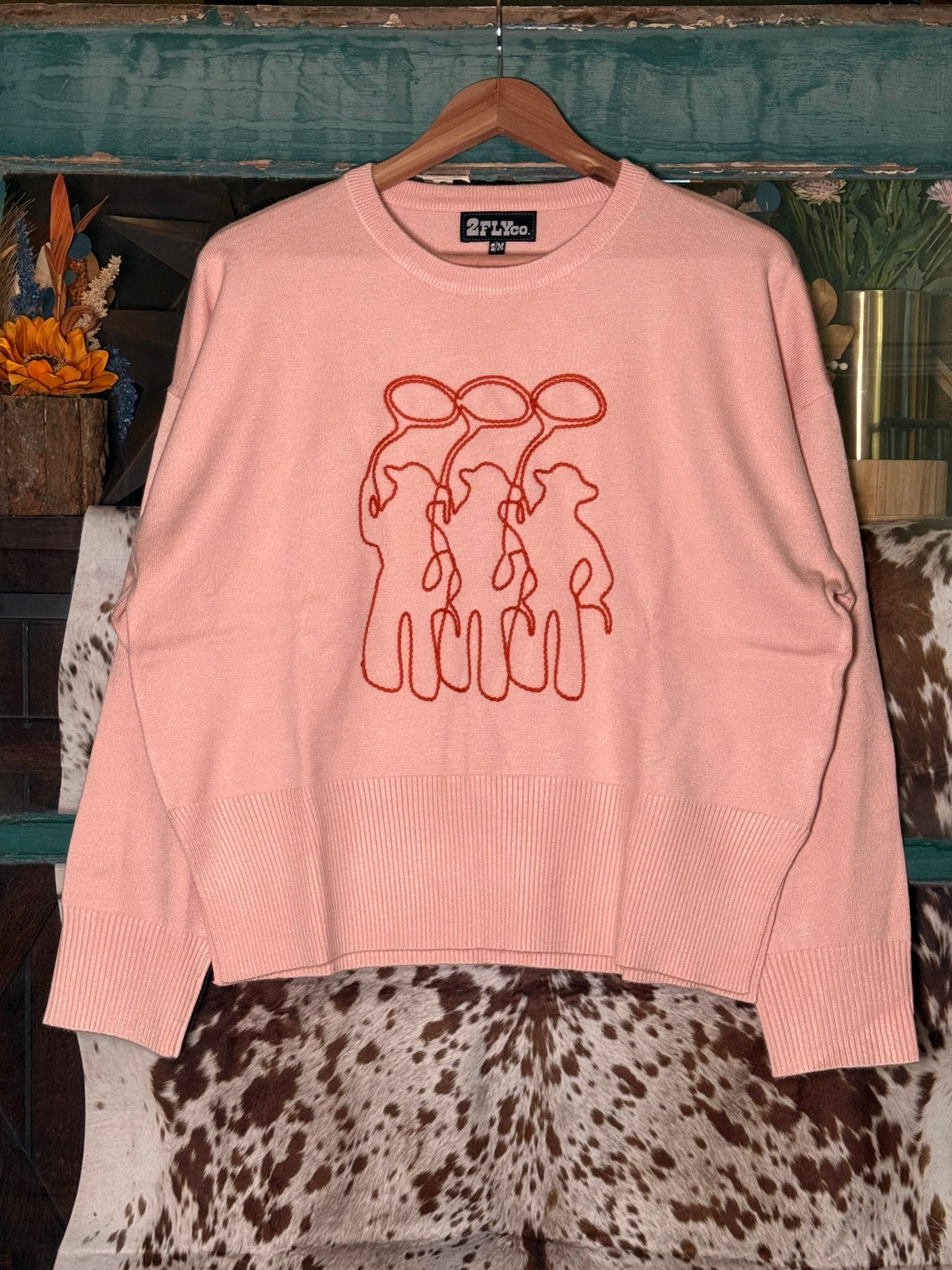 Three Amigos Pink Sweater