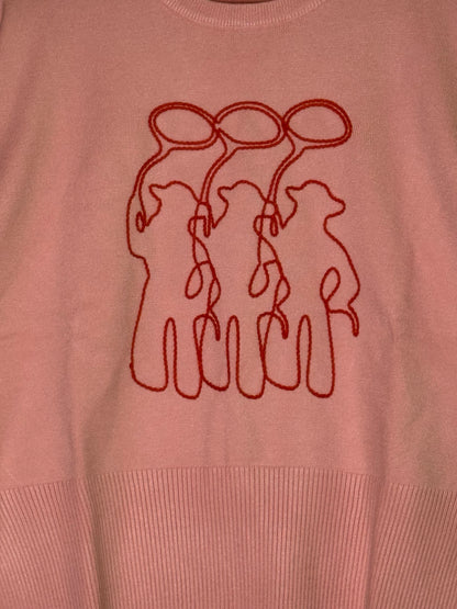 Three Amigos Pink Sweater